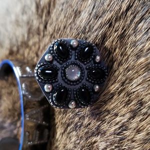 Silver Moonstone Ring